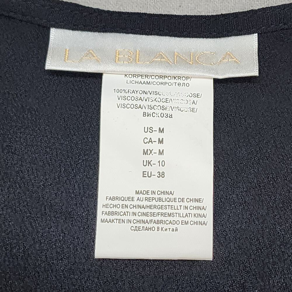La Blanca Resort Wear Cover‎ Up Dress Tassels Style LB3VL55 Black Size M NWT - Picture 5 of 6